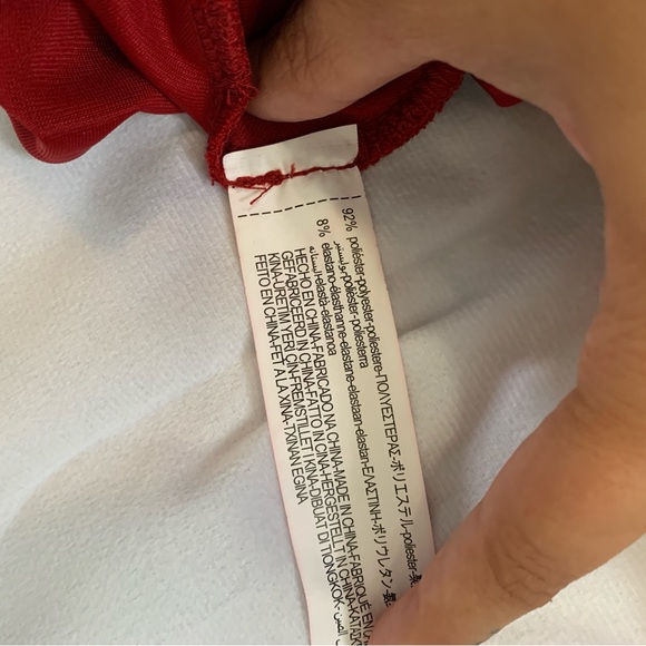 ZARA RED VELVET BODYCON DRESS NWT - Picture 12 of 13